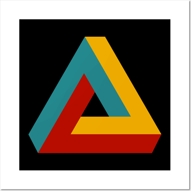 Penrose Triangle Wall Art by n23tees